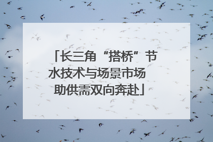 长三角“搭桥”节水技术与场景市场 助供需双向奔赴
