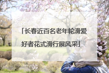 长春近百名老年轮滑爱好者花式滑行展风采