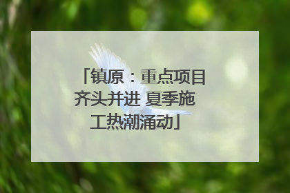镇原：重点项目齐头并进 夏季施工热潮涌动