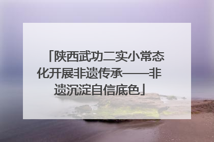 陕西武功二实小常态化开展非遗传承——非遗沉淀自信底色