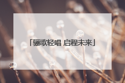骊歌轻唱 启程未来