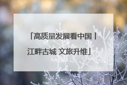 高质量发展看中国丨江畔古城 文旅升维