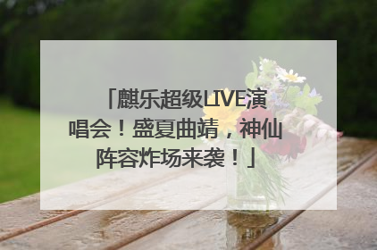 麒乐超级LIVE演唱会！盛夏曲靖，神仙阵容炸场来袭！