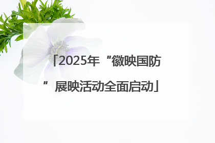 2025年“徽映国防”展映活动全面启动