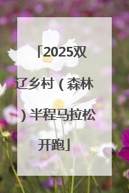 2025双辽乡村（森林）半程马拉松开跑