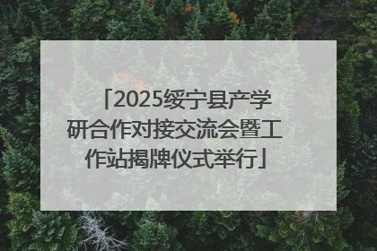 2025绥宁县产学研合作对接交流会暨工作站揭牌仪式举行
