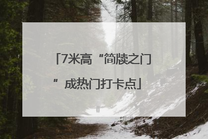 7米高“简牍之门”成热门打卡点