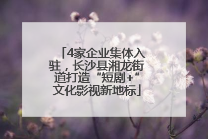 4家企业集体入驻，长沙县湘龙街道打造“短剧+”文化影视新地标
