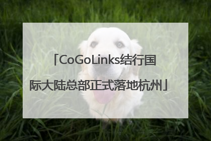 CoGoLinks结行国际大陆总部正式落地杭州