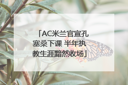 AC米兰官宣孔塞桑下课 半年执教生涯黯然收场